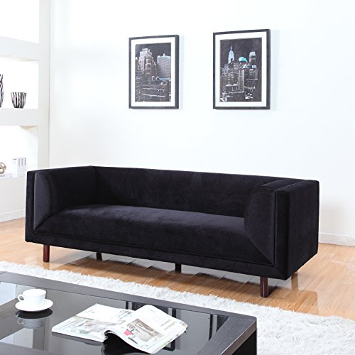 Mid-Century Modern Contemporary Velvet Sofa